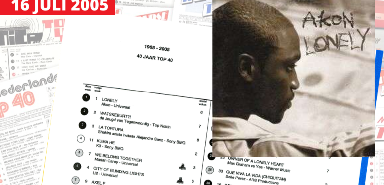 16 juli 2005: Akon 'lonely' aan kop