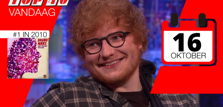 Vandaag: Ed Sheeran gewond na fietsongeluk