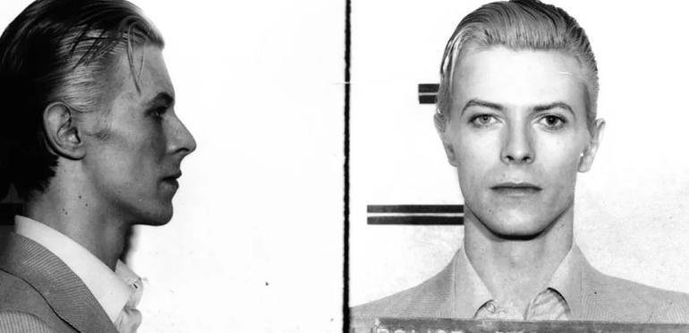 Mugshotfoto van David Bowie wordt geveild