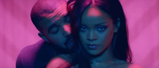 Drake trapte op de jurk van Rihanna