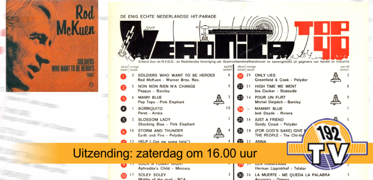 192TV: De Top 40 van 2 oktober 1971