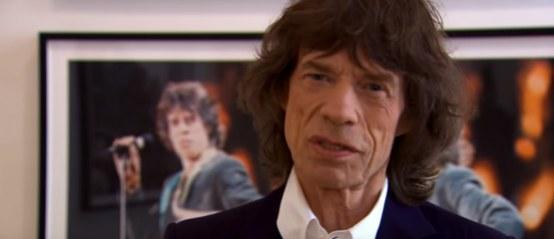 Mick Jagger in gulle bui