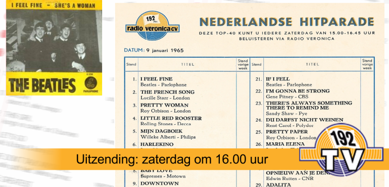192TV: De Top 40 van 9 januari 1965