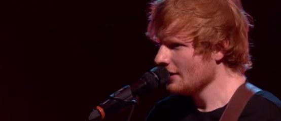 Ed Sheeran onder het bloed