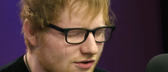Ed Sheeran genoot van rust