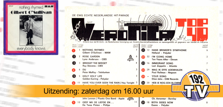 192TV: De Top 40 van 20 februari 1971