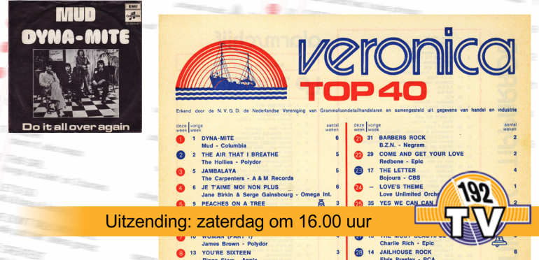 192TV: De Top 40 van 9 maart 1974