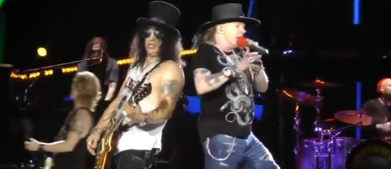 Guns N’Roses samen met The Who