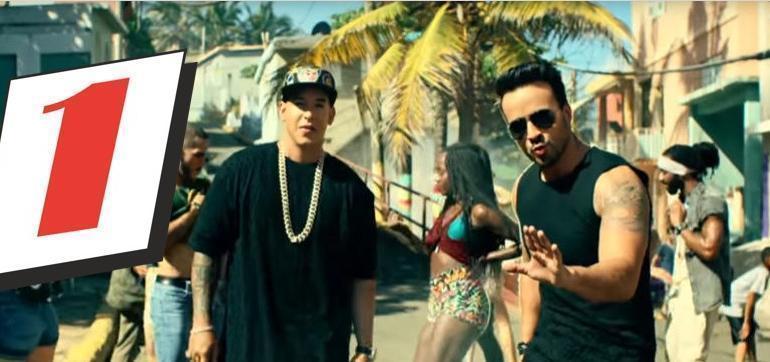 Luis Fonsi, Daddy Yankee en Justin Bieber stevig op 1