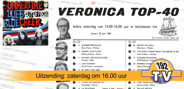 192TV: De Top 40 van 22 juni 1968