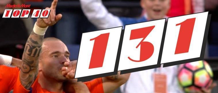 Wesley Sneijder: de interlands en de nummer 1-hits