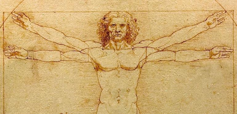 Vitruviusman van Leonardo da Vinci