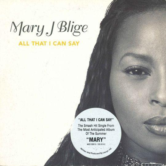 Coverafbeelding Mary J Blige - All That I Can Say