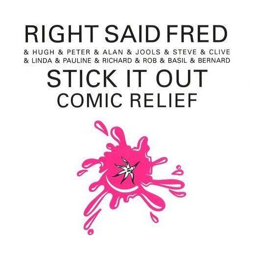 Coverafbeelding Stick It Out - Right Said Fred & Hugh & Peter & Alan & Jools & Steve & Clive & Linda & Pauline & Richard & Rob & Basil & Bernard