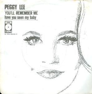 Coverafbeelding Peggy Lee - You'll Remember Me