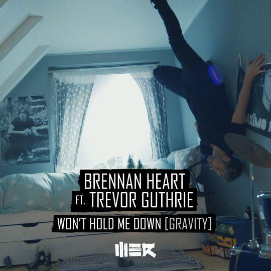 Coverafbeelding Brennan Heart ft. Trevor Guthrie - Won't hold me down (gravity)