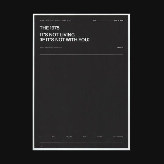 Coverafbeelding The 1975 - It's Not Living (If It's Not With You)