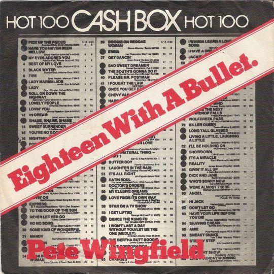 Coverafbeelding Pete Wingfield - Eighteen With A Bullet