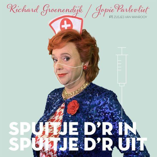 Coverafbeelding Richard Groenendijk & Jopie Parlevliet feat. Zusjes van Wanrooy - Spuitje d'r in, sp