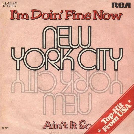 Coverafbeelding New York City - I'm Doin' Fine Now