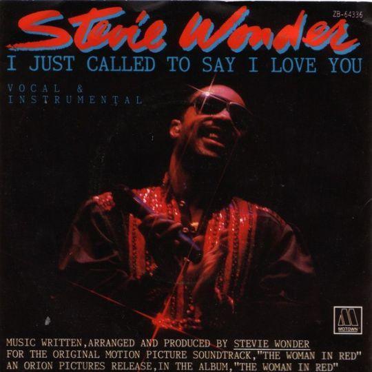 Coverafbeelding Stevie Wonder - I Just Called To Say I Love You